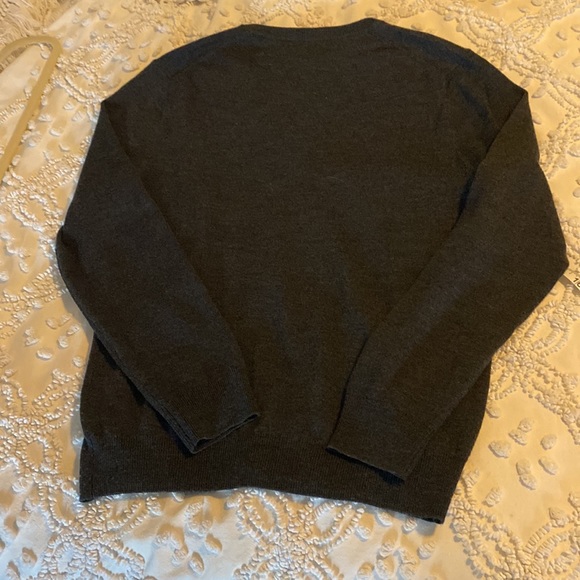 Bonobos Men's dark grey Standard Fit Merino Wool V-neck Sweater - Picture 6 of 6